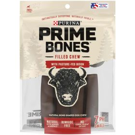 Purina Prime Bones Bison Natural Chews for Dogs 11.2 oz Pouch