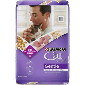 Purina Cat Chow Sensitive Stomach Turkey Dry Cat Food 13 lb Bag
