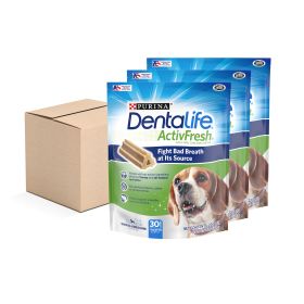 Purina DentaLife Honey & Spirulina Chunks Variety Pack for Dogs, 22.5 oz Pouches (3 Pack)