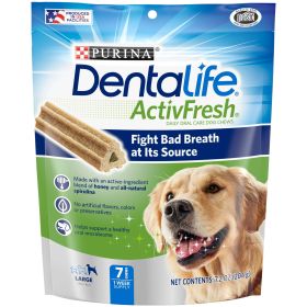 Purina DentaLife Honey & Spirulina Flavor Chunks for Dogs, 7 ct Pouch