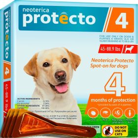 4 Flea and Tick Prevention for Dogs Puppies Flea Medicine Home Pest Control Topical Treatment Mosquito Repellent for Dogs Small Medium and Extra Large