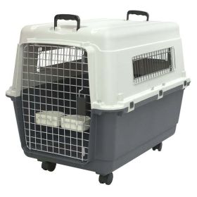 Plastic Dog IATA Airline Approved Kennel Carrier, Large, 1 Piece