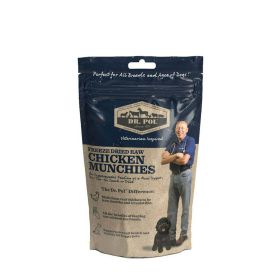 Dr. Pol Freeze Dried Munchies Chicken Dog Treat and Meal Topper 8 Ounces