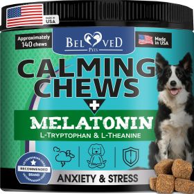 Hemp Calming Chews for Dogs Puppy Pet Separation Anxiety Relief Treats & Calm Aggressive Behavior Melatonin Anti Stress Treatment Help with Thunder Sl