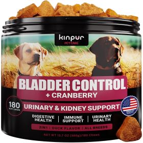 180 Cranberry Chews Dog Cranberry Supplement Natural Aid for Urinary Tract Bladder Kidney Health Immune Support for Dogs of All Ages and Breeds Duck F