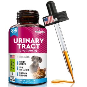 Cat Dog Urinary Tract Infection Treatment Natural UTI Medicine Cranberry Kidney Bladder Support Supplement Pet Renal Health UTI Care Drops