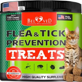 Flea and Tick Prevention Chewable Pills for Cats Revolution Oral Flea Treatment for Pets Pest Control & Natural Defense Chewables Small Tablets Salmon