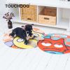 Touchdog Cartoon Crabby Tooth Monster Rounded Cat and Dog Mat