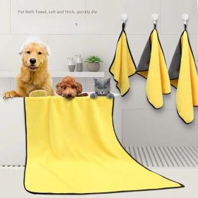 Dog Towels For Drying Dogs Drying Towel Dog Bath Towel, Quick-drying Pet Dog And Cat Towels Soft Fiber Towels Robe Super Absorbent Quick Drying Soft M (Option: 30x60CM)