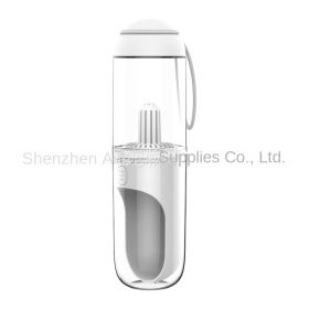 Aiwo Pet Accompanying Cup Outdoor Water Cup Portable Outdoor Travel Water Bottle Manufacturer of Cats, Dogs, and Dogs Special Water Feeder (Specifications: Pet Accompanying Cup - White)