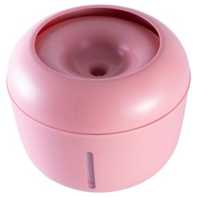 Pet Life 'Moda-Pure' Ultra-Quiet Filtered Dog and Cat Fountain Waterer (Color: Pink)