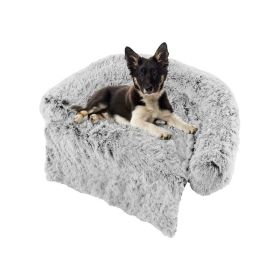 Pet Supplies Plush Calming Dog Couch Bed (Color: Style A, size: M)