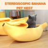 Cute Banana Cat Bed Cave Banana Bed For Cat Dog Warm Comfortable Nest Tent House