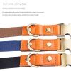 Leather dog collar; Leather Dog Collar Soft Padded Breathable Adjustable Tactical Pet Collar with Durable Metal Buckle for Small Medium Large Dogs